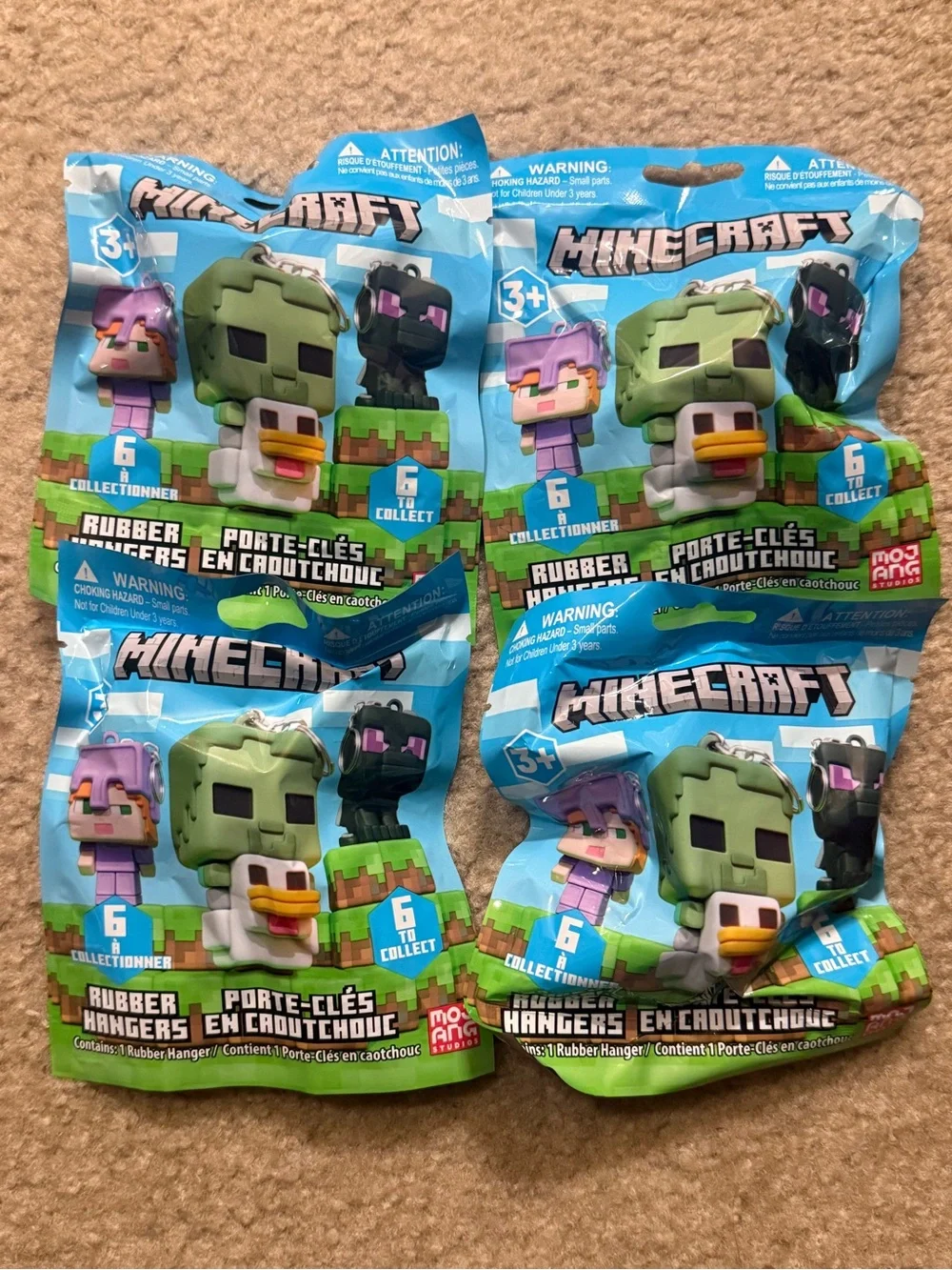 Minecraft Keychain Blind Bags (Bundle of 4)